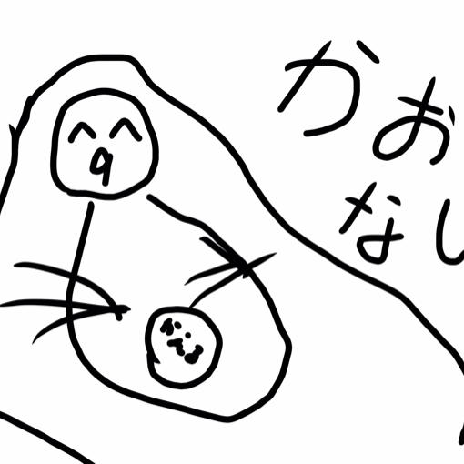 モアイと障害物走中のユーザーアイコン